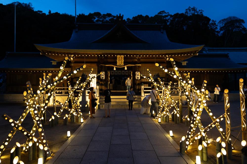 多井畑八幡宮竹あかりアートプロジェクト制作ボランティア募集