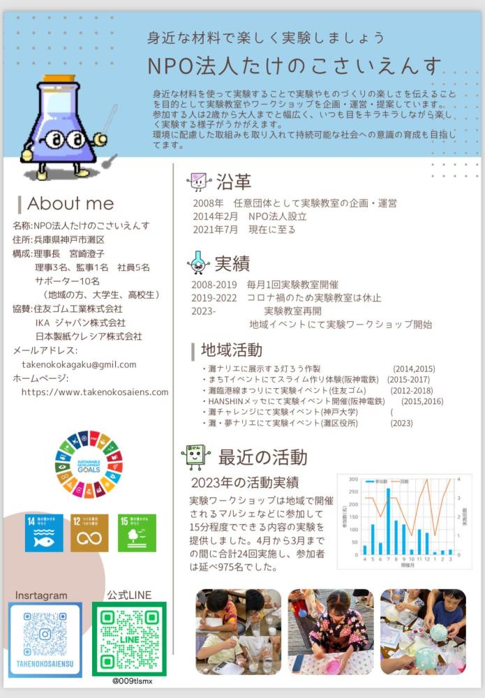 NPO法人たけのこさいえんす