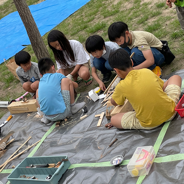神戸市灘区のプレーパーク「みんなで わんぱ～く」